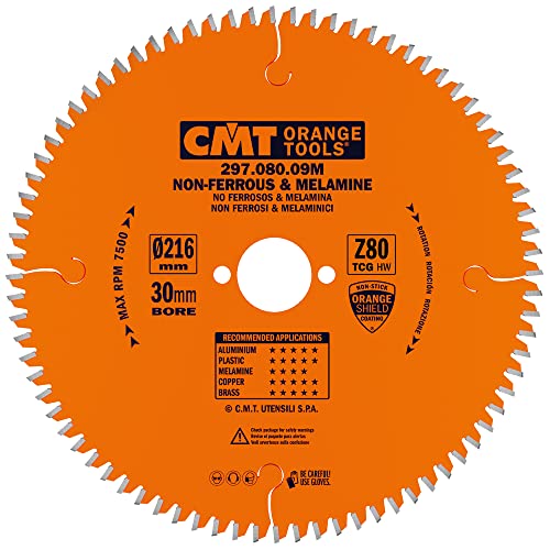 CMT ORANGE TOOLS 297.080.09M - KREISSÄGEBLATT HW 216X2.8/2.2X30 Z80 TCG -6°NEG von CMT