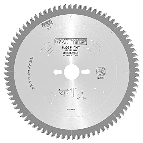 CMT ORANGE TOOLS 297.080.11M - KREISSÄGEBLATT FÜR EISENFREIE LAMINA/PLAS 260X3.2/2.5X30 Z80 von CMT