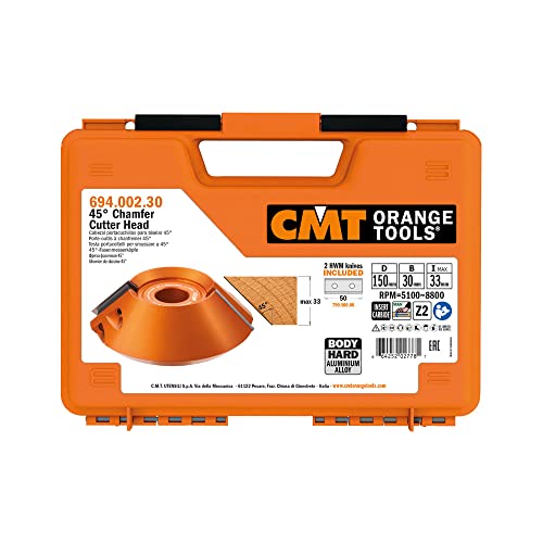 CMT ORANGE TOOLS 694.002.30 - HARTMETALL-FASEMESSERKOPF 45° Z2 D=150X35X30 von CMT