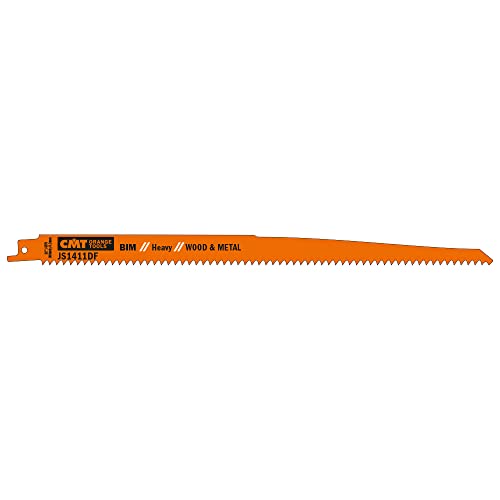 CMT ORANGE TOOLS JS1411DF-5-5 BIMETALLISCHE SÄBELSÄGEBLÄTTER FÜR HOLZ/METALLE 300X4,3X6TPI von CMT