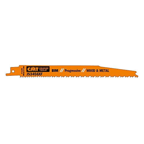 CMT ORANGE TOOLS JS3456XF-20-20 BIMETALLISCHE SÄBELSÄGEBLÄTTER FÜR HOLZ/METALLE 200X2.1-4.3X6-12TPI (SS/M) von CMT