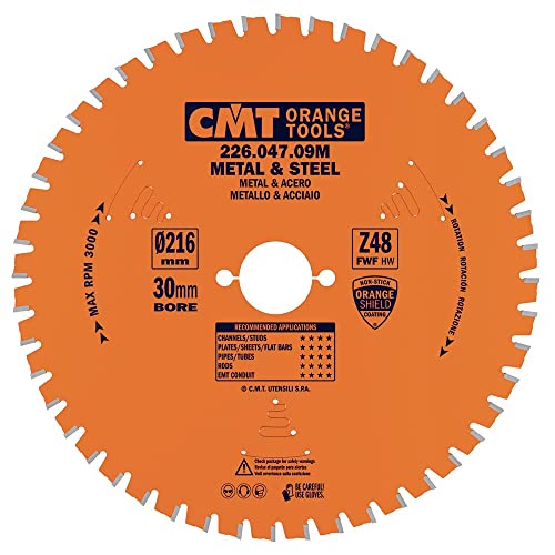 CMT ORANGE TOOLS 226.047.09M - KREISSÄGEBLATT (PVC-HOLZ) 216X2.2X30 Z=48 FWF von CMT