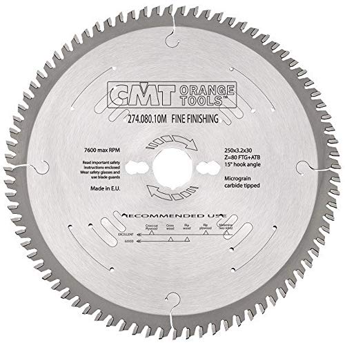 CMT Orange Tools 274.080.10M - Kreissägeblatt Xtreme HW 250x3.2/2.2x30 Z80 1FTG+4ATB CMT Orange Tools 274.080.10M - Kreissägeblatt Xtreme HW 250x3.2/2.2x30 Z80 1FTG+4ATB von CMT