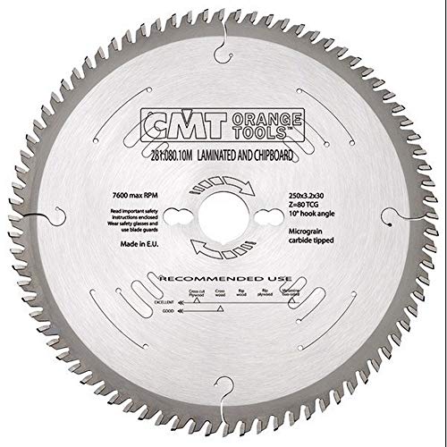 CMT Orange Tools 281.060.10M - Kreissägeblatt für Laminat und Spanholz HW 250x3.2/2.2x30 Z60 TCG 10pos CMT Orange Tools 281.060.10M - Kreissägeblatt für Laminat und Spanholz HW 250x3.2/2.2x30 Z60 TCG 10pos von CMT