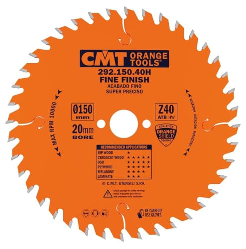 CMT Orange Tools 292,165,40H Kreissäge 165 x 20 x 2,6 z ATB 15 40 Grad von CMT