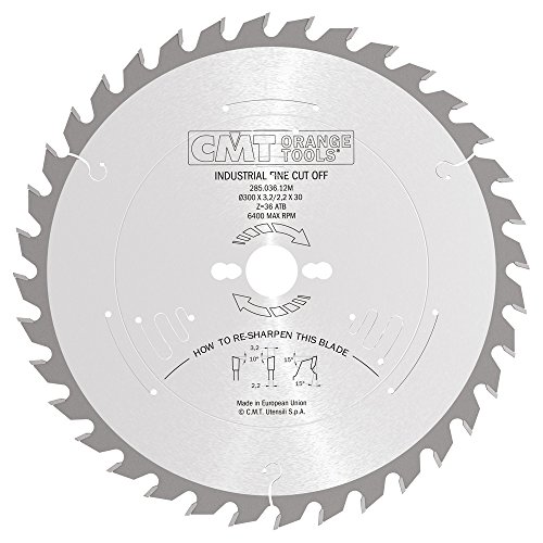 CMT Orange Tools Kreissägeblatt HW 300 x 3,2 / 2,2 x 30 Z=36 10° ATB - 285.036.12M - für Querschnitte / Feinschnitte von CMT