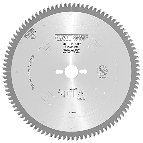 CMT Orange Tools Kreissägeblatt HW 305 x 3,2 / 2,5 x 30 Z=96 TCG - 297.096.13M - für eisenfreies Material, Plastik und Laminat von CMT