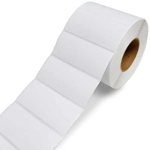 1000pcs/Roll 2x1 Wärmebezeichnungen, Wasser/Öl/Tränenfeste Barcode-Etiketten, thermische Aufkleber selbstklebende abnehmbare thermische Drucker-Etiketten für Barcodes Porto-Adresse Versand von CNAFGBGG