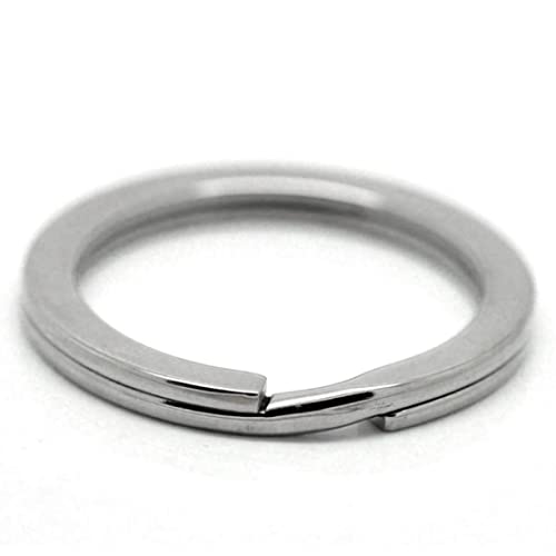 1pc 25mm Split Rings Key Ring Hoop Kettenkette Ring Nickel Plattiert Split Schlüsselkettenringanschluss Silberstahl Runde kreisförmige Ringclips für Auto -Hausschlüssel Organisation Kunsthandwer von CNAFGBGG