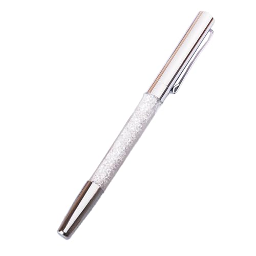 1pc -Kugelschreiber mit Kristallen, Kugelschreiber -Bling -Kristall -Metall -Stift -Bling -Kristall -Kugelstifte Slim Stift Metall Kristall Kugelschreiber, schwarze Tinte für Geburtstagsgeschenk von CNAFGBGG