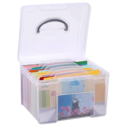 CNAFGBGG 1 PC Photo Storage Box mit innerem Foto Keeper 5x7 Fotokoll von CNAFGBGG