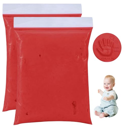 Hand- und Fußdrucken für Baby, 2pcs 40 g weiche Luft trockene Ton für Kinder, DIY Air Trockenmodellierende Ton, lustiges Lehm -Handabdruck -Kit für Girls Boys Geschenke. von CNAFGBGG