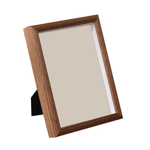 CNANRNANC Holz Fotorahmen Tabletop Shadow Box Frame Display Bilderrahmen für Tisch Home Dekoration, Holzfarbe Bilderrahmen Rechteckiger Bastelrahmen Fotorahmen von CNANRNANC