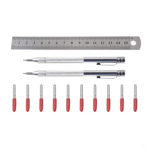 CNANRNANC Magnetischer Anreißstift für Fliesen, Glas, Marmor und Porzellan mit Wolframstahlspitze und starkem Magnetkopf von CNANRNANC