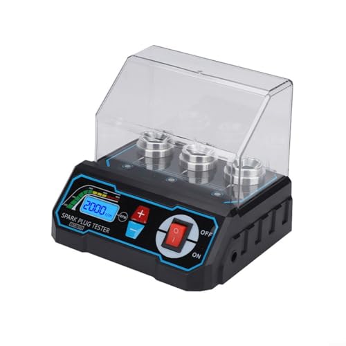 CNANRNANC Zündfunken-Tester, verstellbar, Auto-Zündungstester, Automobil-Motor, Zündspulentester, 12 V, 3 Löcher, mit LCD-Display von CNANRNANC