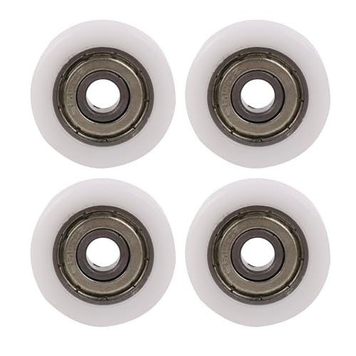 CNBTR 6x26x8mm flacher kunststoffbeschichteter abgedichteter Lagerstahl 626ZZ Führungsrolle Schiene Kugellager Rad 4er Pack von CNBTR