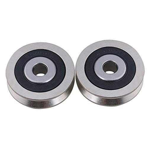 cnbtr 2.5 mm tiefer V der 6 x 30 x 8 mm Metall versiegelten Kugellagern Stahl Umlenkrolle Schiene Kugellager Rolling Wheel Set of 2 von CNBTR