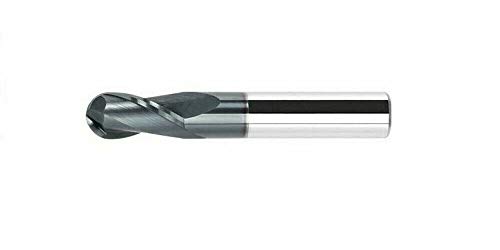 CNC QUALITÄT VHM Radienfräser Radius 2 mm - Schaftfräser Ø 4 mm mit Vollradius - Hartmetall HM Radiusfräser - AlTiN Beschichtung von CNC QUALITÄT