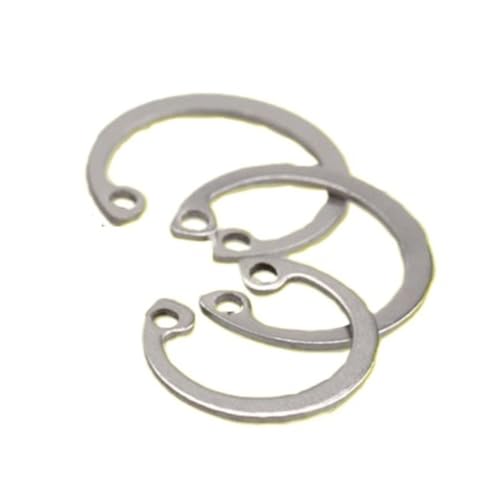 Sicherungsringe, Sicherungsring für Welle, Sicherungsring for Loch 304 Edelstahl Klemme Elastischer Sicherungsring Sicherungsring C-Typ Sprengring for den inneren Sicherungsring M8 -m150(M72(2Psc)) von CNDBAHHE