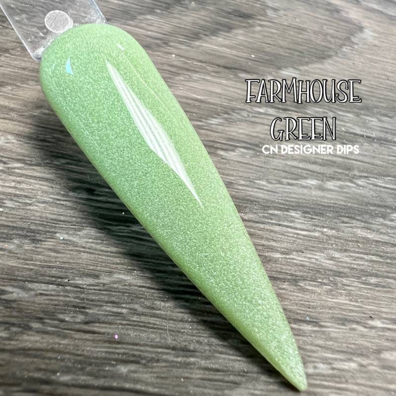 Farmhouse Green - Dip-Pulver, Dip-Pulver Für Nägel, Nagel-Dip, Dip-Nagel-Pulver, Acryl, Nagel, Acrylfarben, Dips, Schimmer von CNDesignerDips