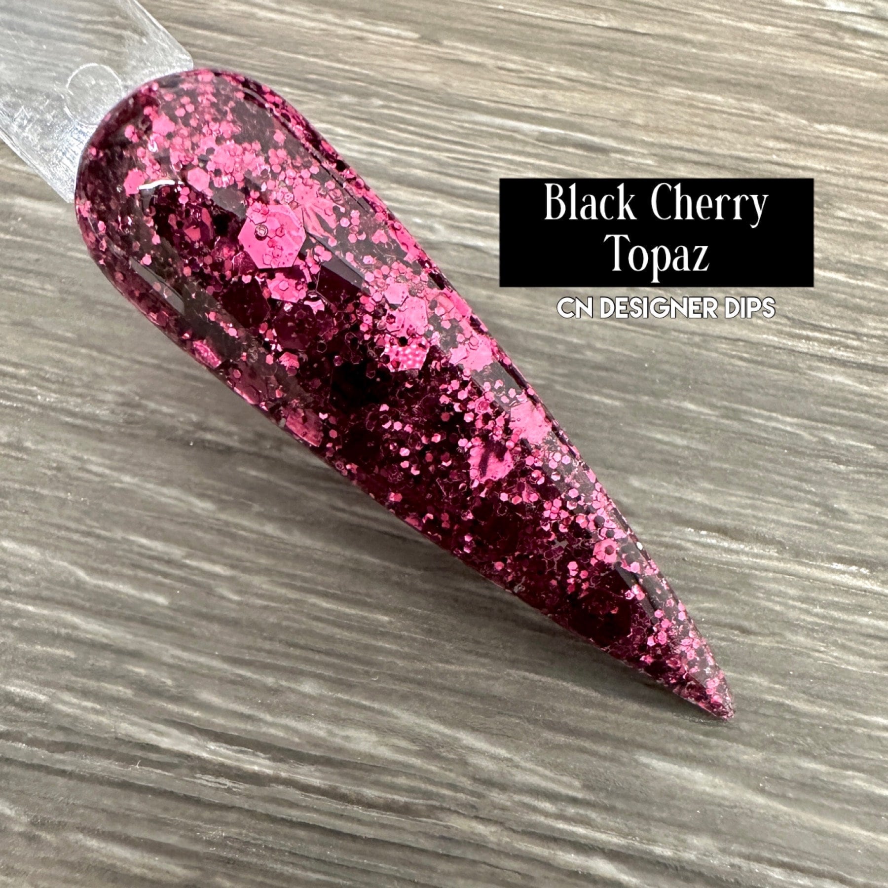 Black Cherry Topaz - Tauchpulver, Tauchpulver Für Nägel, Nagel-Tauchpulver, Nagel-Dip, Nagel-Acryl, Nagel-Acryl von CNDesignerDips