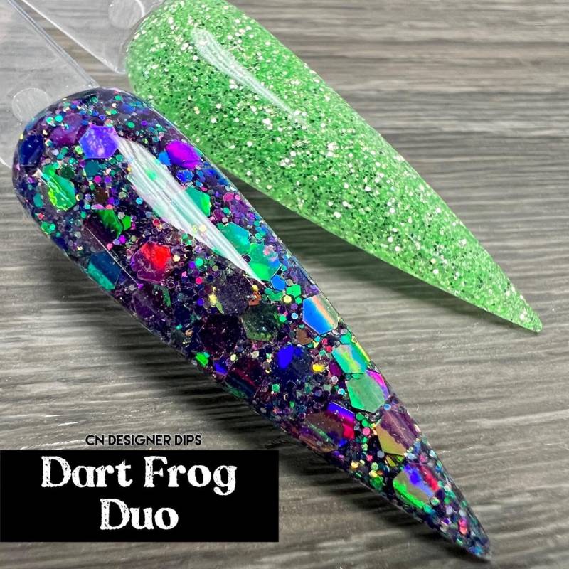 Dart Frog Duo - Dip Pulver, Herbst Nagel Pulver Für Nägel, Nagelpuder, Acryl, Acrylfarben von CNDesignerDips