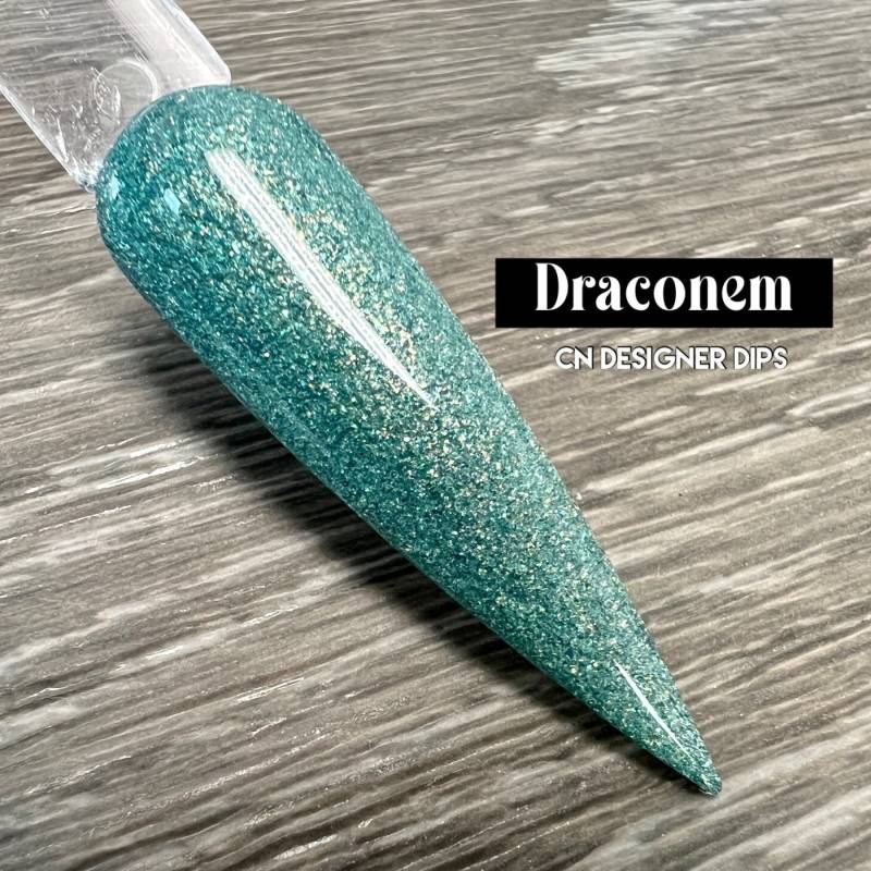 Draconem - Tauchpulver, Tauchpulver Für Nägel, Nageldip, Tauchnagellackpulver, Acryl, Nagel, Acrylfarben, Dip, Dip-Nagel, Schimmer von CNDesignerDips