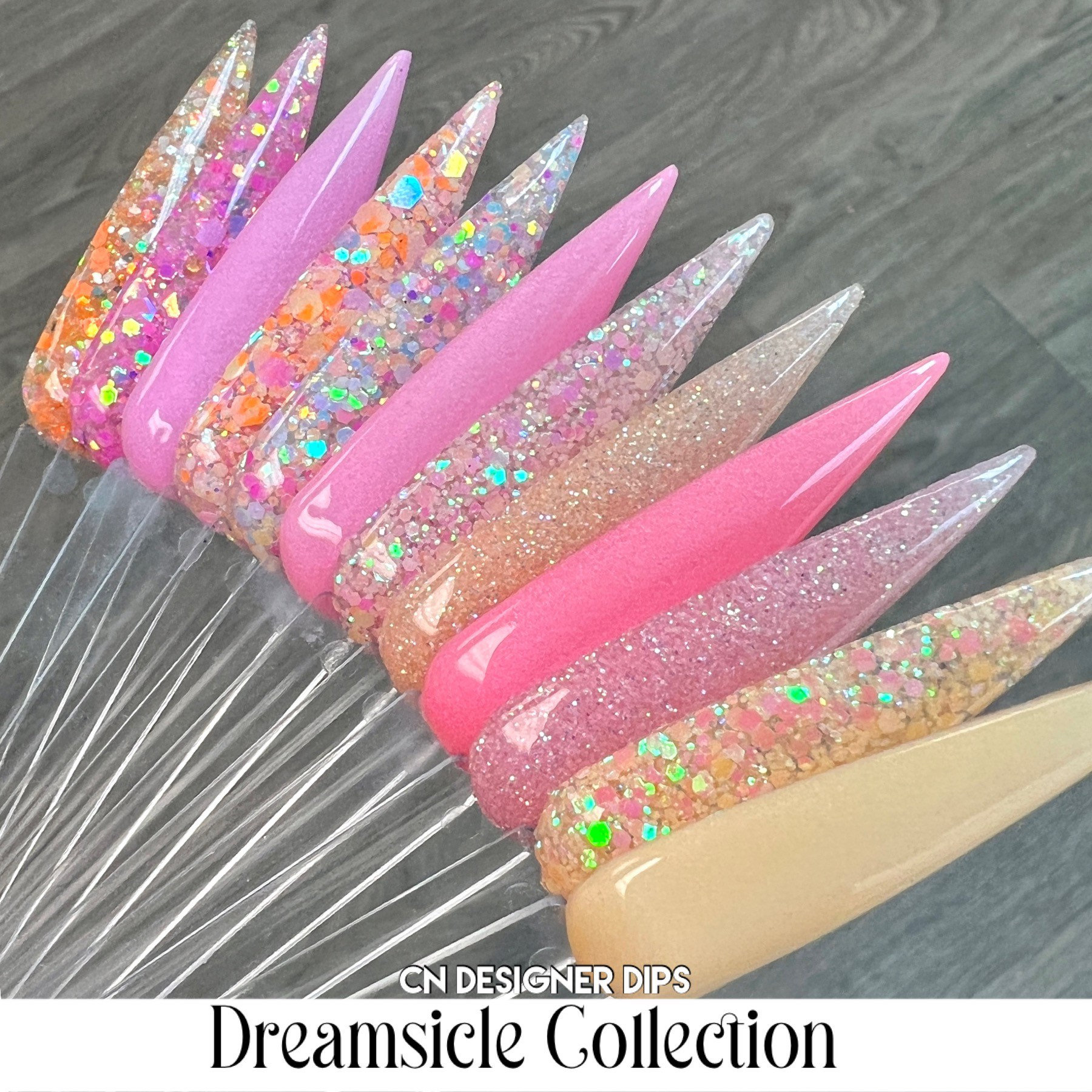 Dreamsicle Collection - Tauchpuder, Tauchpulver Für Nägel, Nageldip, Tauchpulver, Acrylpuder, Acryl, Nagel, Acrylfarben, Dips, Dip von CNDesignerDips