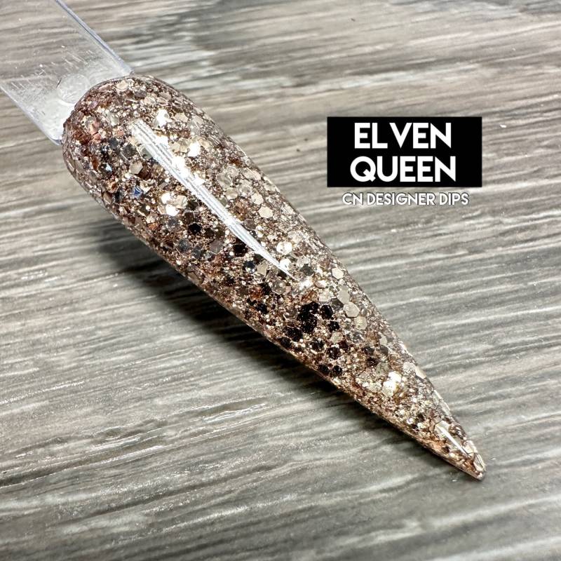 Elven Queen - Tauchpulver, Tauchpulver Für Nägel, Glitzer-Tauchpulver, Nagel-Dip, Dip-Nagel, Dip-Pulver, Dip-Nagelpulver, Acryl, Nagel, Nägel von CNDesignerDips