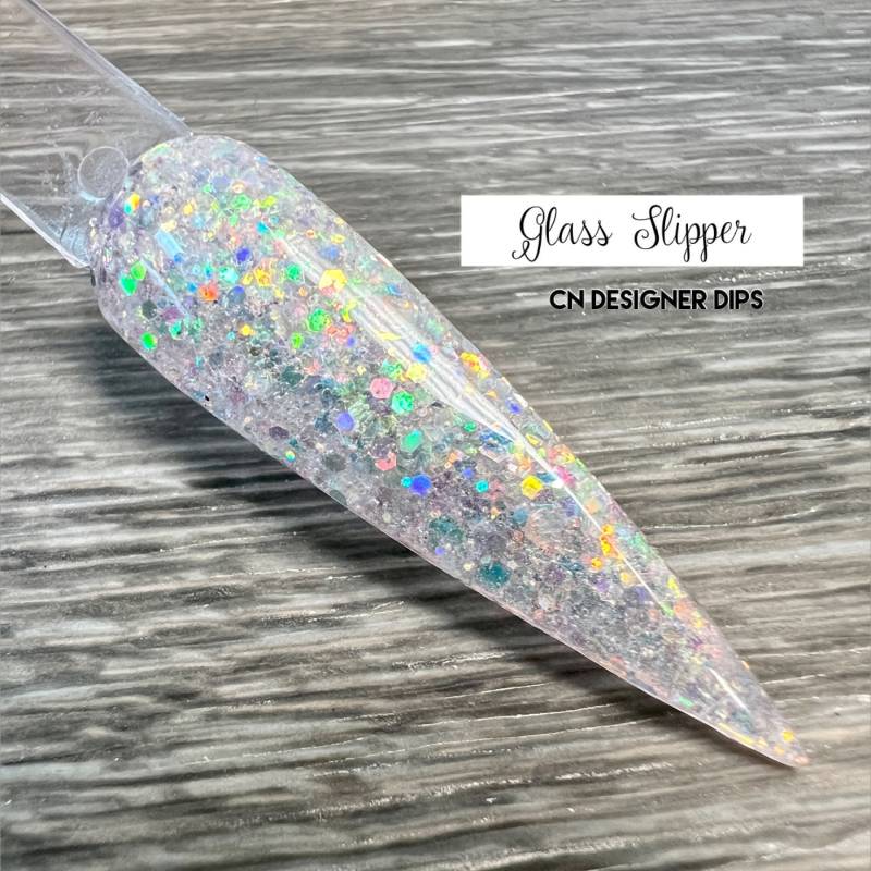 Glass Slipper - Tauchpulver, Glitzer-Tauchpulver, Tauchpulver Für Nägel, Nageltauchpulver, Tauchnagelpulver, Nagelbad, Nägel Eintauchen, Acryl von CNDesignerDips