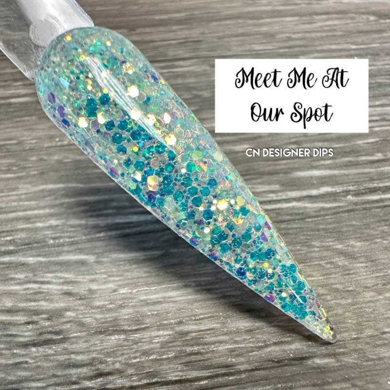 Treffen Sie Mich An Unserem Spot - Dip-Pulver, Dip-Pulver Für Nägel, Nagel-Dip, Dip-Nagelpulver, Glitter-Dip-Pulver, Acryl, Acrylfarben von CNDesignerDips