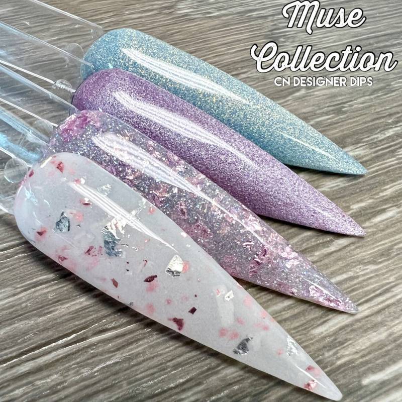 Muse Collection - Dip-Pulver, Dip-Pulver Für Nägel, Acryl-Pulver, Dip-Nagelpulver, Nagel-Dip, Glitter-Dip-Pulver, Nagel, Dip, Acryl von CNDesignerDips