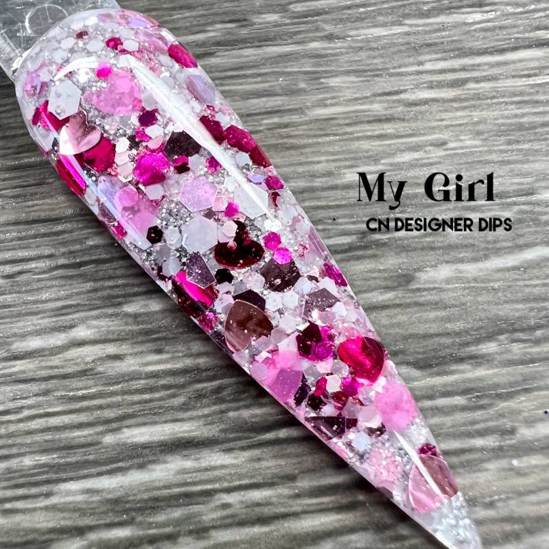 My Girl - Dip-Puder, Dip-Puder Für Nägel, Nagel-Dip, Dip-Pulver, Dip-Nagelpulver, Glitter-Dip-Pulver, Acryl, Nagel von CNDesignerDips