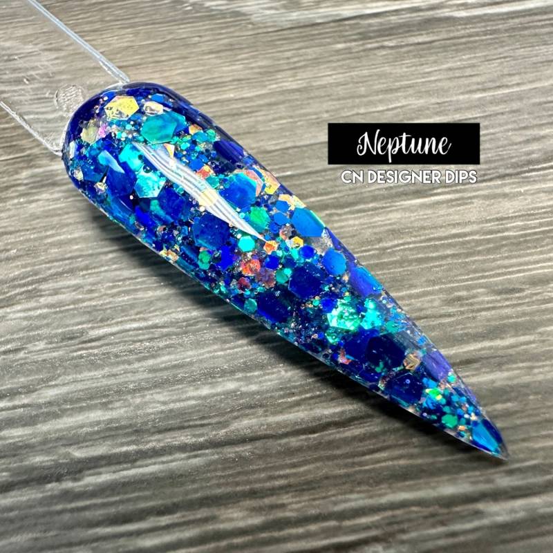 Neptun - Tauchpuder, Tauchpulver Für Nägel, Nagel Tauchpulver, Dip, Acrylfarben, Acrylnagel, Dip Nagelpulver, Acryl, Nailart von CNDesignerDips