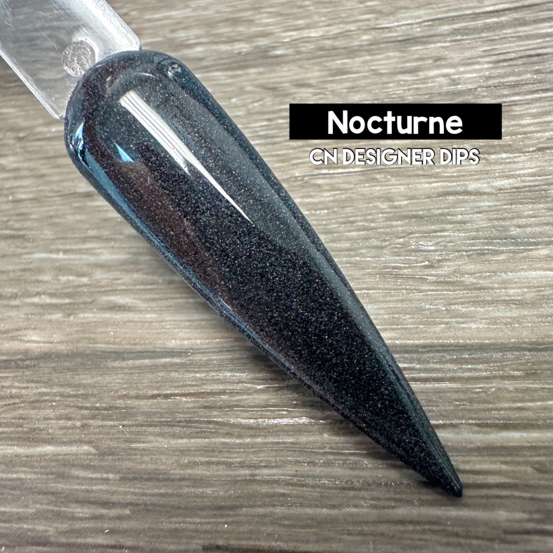 Nocturne - Graues Dip-Puder, Dip-Puder Für Nägel, Nagel-Tauchpulver, Nagel-Dip, Dip, Dip-Nagelpuder, Acrylpuder, Nagel, Schimmer von CNDesignerDips