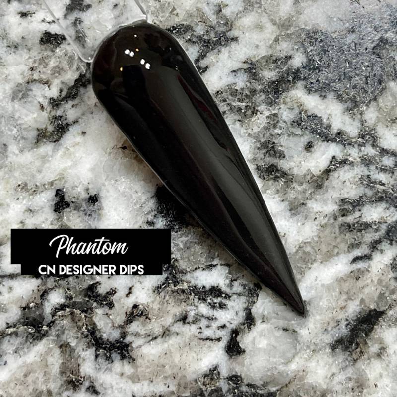 Phantom - Aus Schwarz, Dip Powder, Nageldippulver, Dippulver Für Nägel, Dipnagelpulver, Acryl, Acrylpulver, Nägel von CNDesignerDips