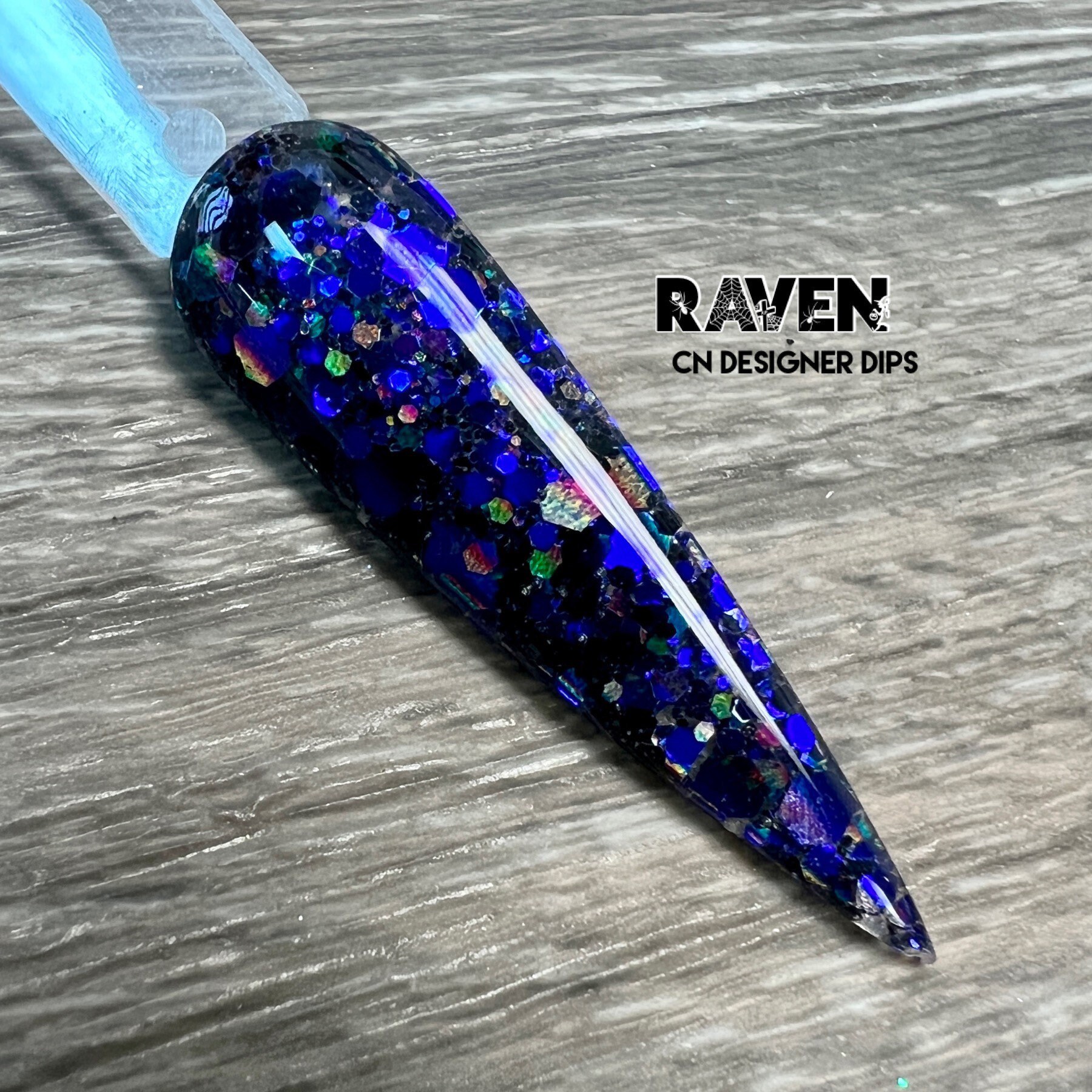 Raven - Dip-Puder, Dip-Puder Für Nägel, Nagel-Dip-Puder, Nagel-Dip, Dip Nagel, Dip-Nagel-Puder, Acryl, Nagel von CNDesignerDips