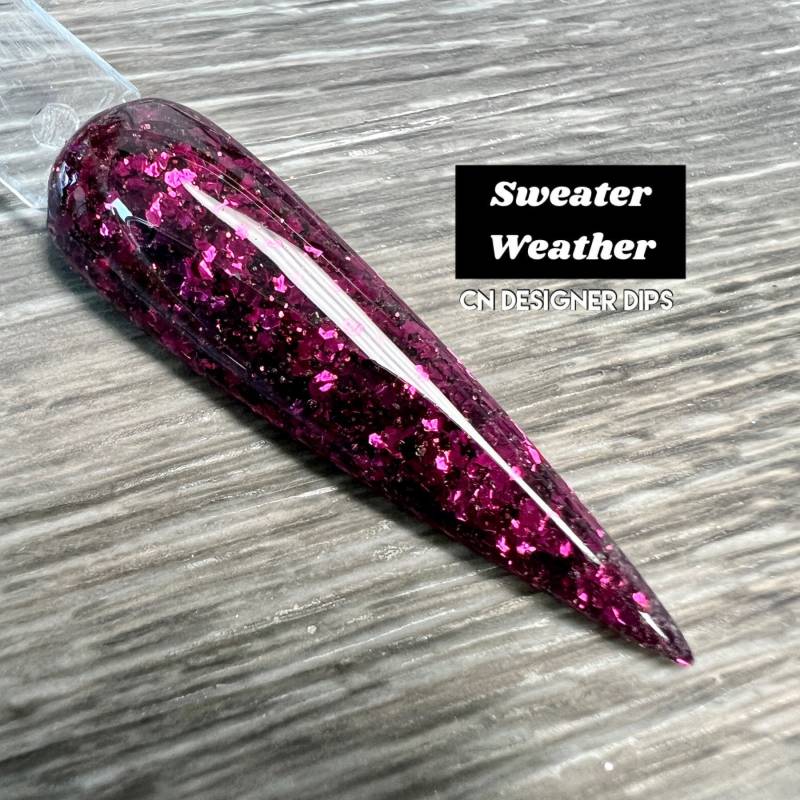 Pullover Wetter - Dip-Puder, Dip-Puder Für Nägel, Glitter-Dip-Puder, Dip-Nagelpulver, Nagel - Dip-Pulver, Dip-Nägel, Nagel-Dip, Acryl von CNDesignerDips