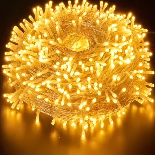 CNMTCCO Lichterkette, 5M 50LEDs Lichterkette Batterie außen mit 6h Timer, Klein Innen Lichterkette für Weihnachten, Hochzeit, Schlafzimmer, Party, Baumdekoration (Warmweiß) von CNMTCCO