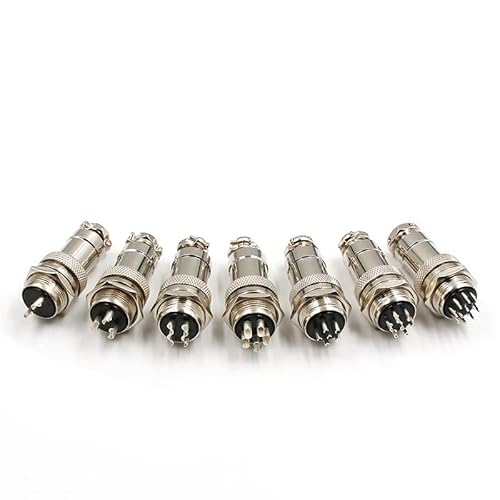 1Set GX20 Connector Socket Circular Connector 2 3 4 5 6 7 8 9 10 12 13 14 15 Pin M19 19mm Cable Wire Male Female(12Pin) von CNTUSRXT