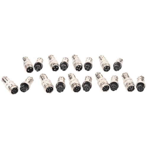 1set GX16 2/3/4/5/6/7/8/9 Pin Docking Male & Female 16mm Circular Socket Wire Panel Connectorire Panel Connector(GX16-10D) von CNTUSRXT