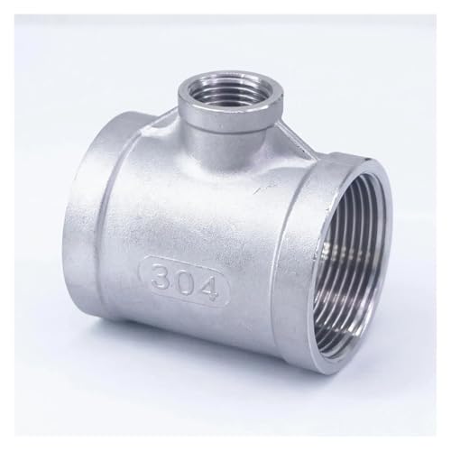 CNTUSRXT 1/2" BSP to 1-1/2" BSP Female Thread 304 Stainless Reducing Tee 3 Way Connector Pipe Fitting Water Oil air von CNTUSRXT