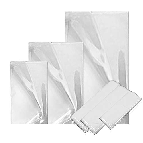 300 Stück Schrumpffolienbeutel Packfolien, CNYMANY 9,9x16 12,7x19 13,2x24 cm 3 Größen Klare Geruchlose Schrumpffolienverpackung für Hausgemachte DIY Verpackung Seife Kerze Glas Bad Bombe Geschenk von CNYMANY