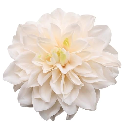 CNYUON Boutonniere 5 Stück 15 cm großer künstlicher Seiden-Corsage-Kopfschmuck, Chrysanthemen-Blumen, handgefertigt, Heimdekoration, Kopfschmuck Für Hochzeit Blazer(Beige) von CNYUON