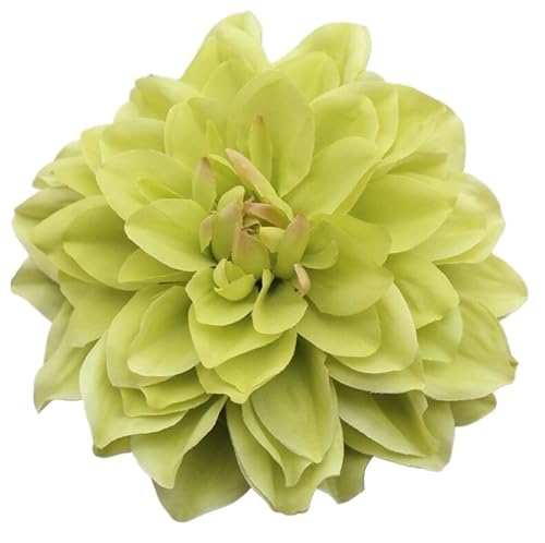 CNYUON Boutonniere 5 Stück 15 cm großer künstlicher Seiden-Corsage-Kopfschmuck, Chrysanthemen-Blumen, handgefertigt, Heimdekoration, Kopfschmuck Für Hochzeit Blazer(Green) von CNYUON