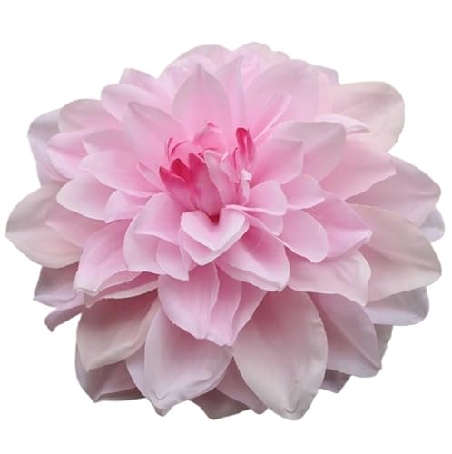 CNYUON Boutonniere 5 Stück 15 cm großer künstlicher Seiden-Corsage-Kopfschmuck, Chrysanthemen-Blumen, handgefertigt, Heimdekoration, Kopfschmuck Für Hochzeit Blazer(Pink red) von CNYUON