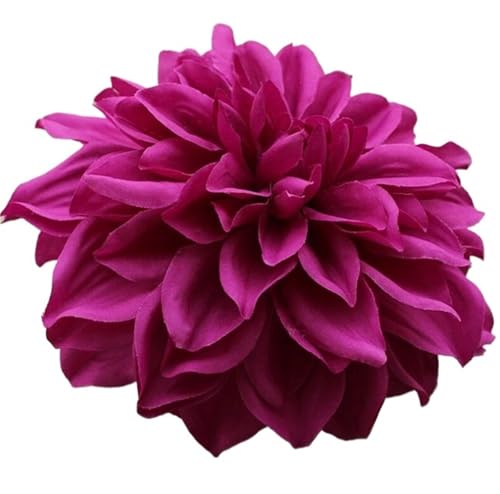 CNYUON Boutonniere 5 Stück 15 cm großer künstlicher Seiden-Corsage-Kopfschmuck, Chrysanthemen-Blumen, handgefertigt, Heimdekoration, Kopfschmuck Für Hochzeit Blazer(Purple) von CNYUON