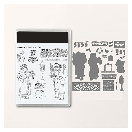 Stempel und Stanzformen für die Kartenherstellung, neue Metallstanzteile, Kartenherstellungszubehör, DIY-Scrapbooking-Fotoalbum, Stempel, Kartenherstellung, dekorative transparente Stempel (Color : S von COCZOO