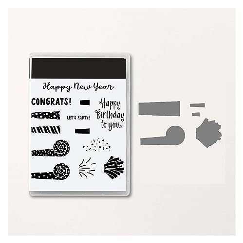 Stempel und Stanzformen für die Kartenherstellung, neue Metallstanzteile, Kartenherstellungszubehör, DIY-Scrapbooking-Fotoalbum, Stempel, Kartenherstellung, dekorative transparente Stempel (Color : S von COCZOO