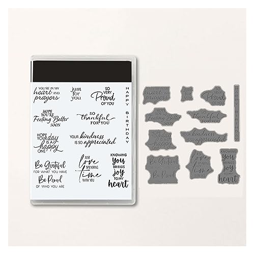 Stempel und Stanzformen für die Kartenherstellung, neue Metallstanzteile, Kartenherstellungszubehör, DIY-Scrapbooking-Fotoalbum, Stempel, Kartenherstellung, dekorative transparente Stempel (Color : S von COCZOO